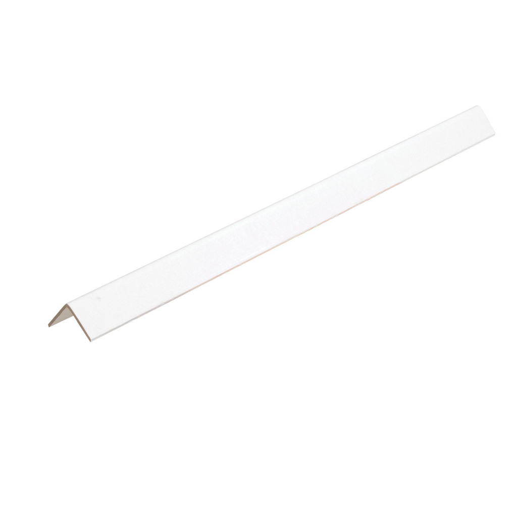 Vestil Cardboard Cargo Edge Protector: 50 Pieces 48 In. White - 3 x 3 x 0.225-inches Angle Board | Part #CEP-48-W
