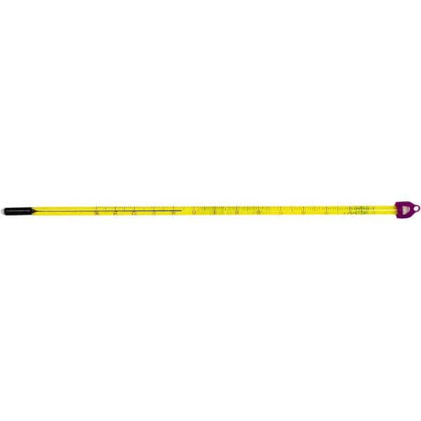 Glass Thermometers; Housing Material: Glass ; Overall Length: 12in; 300mm ; Graduation: 20F ; Fluid Color: Black