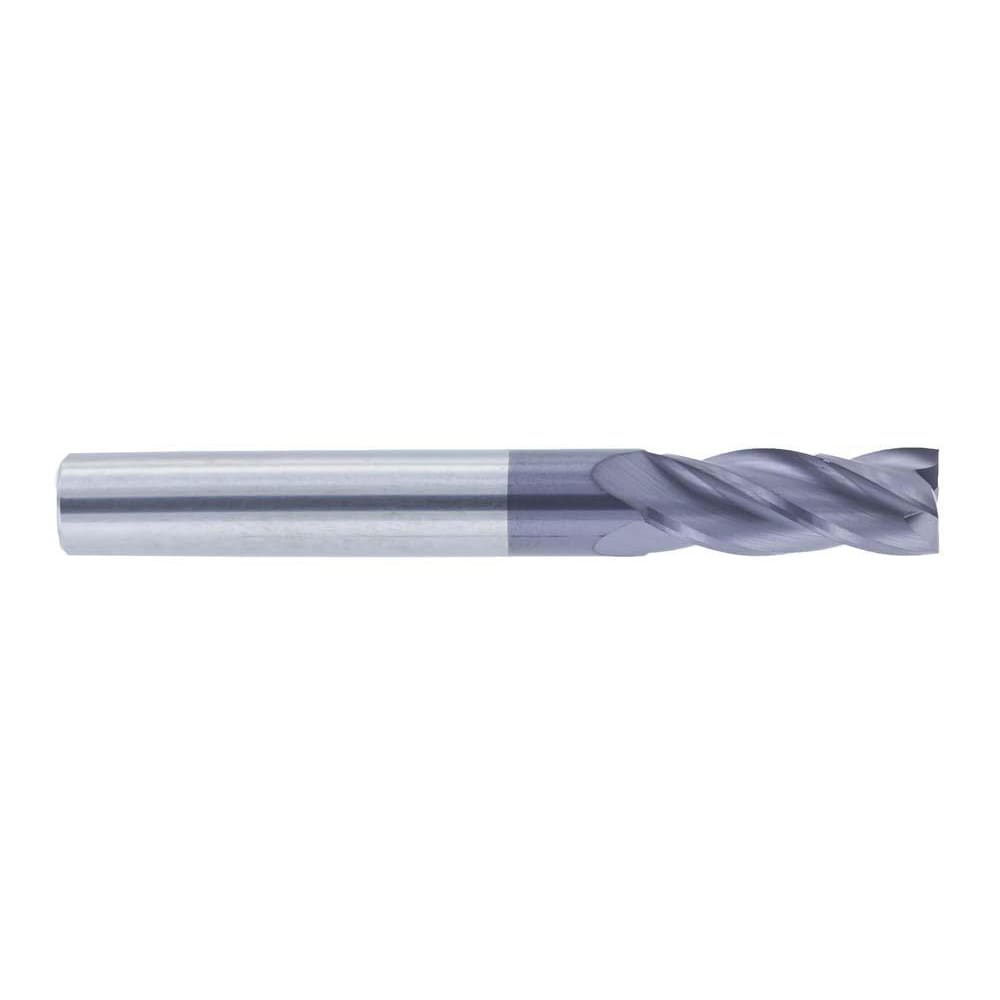 Melin Tool 54152 Square End Mill: 3/8 Dia, 1 LOC, 3/8 Shank Dia, 2.5 OAL, 4 Flutes 