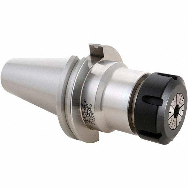 Collet Chuck: 3/32 to 3/4" Capacity, ER25 Collet, Taper Shank - 6" Projection