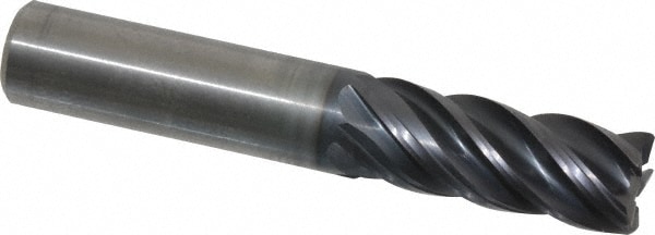 Kennametal 4048722 Corner Radius End Mill: 1/2" Dia, 1-1/4" LOC, 0.03" Radius, 5 Flutes, Solid Carbide Image