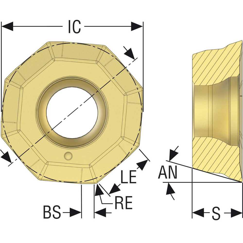 Seco - Milling Inserts: Insert Style: OOMT; Insert Size: 06; Insert ...