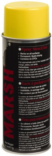 Stencil Inks; Color: Yellow ; Container Size: 14 oz.