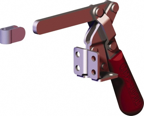 De-Sta-Co 317-S Manual Hold-Down Toggle Clamp: Vertical, 400.16 lb Capacity, Solid Bar, Flanged Base Image