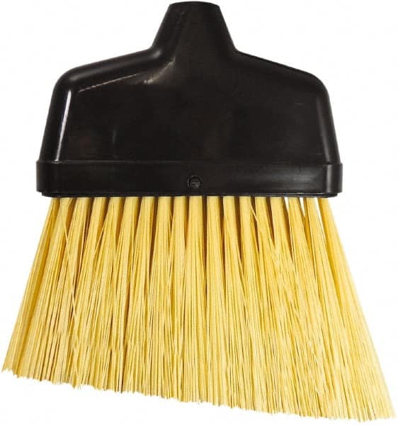 6-3/8" Wide, Yellow Synthetic Bristles, Angled Broom