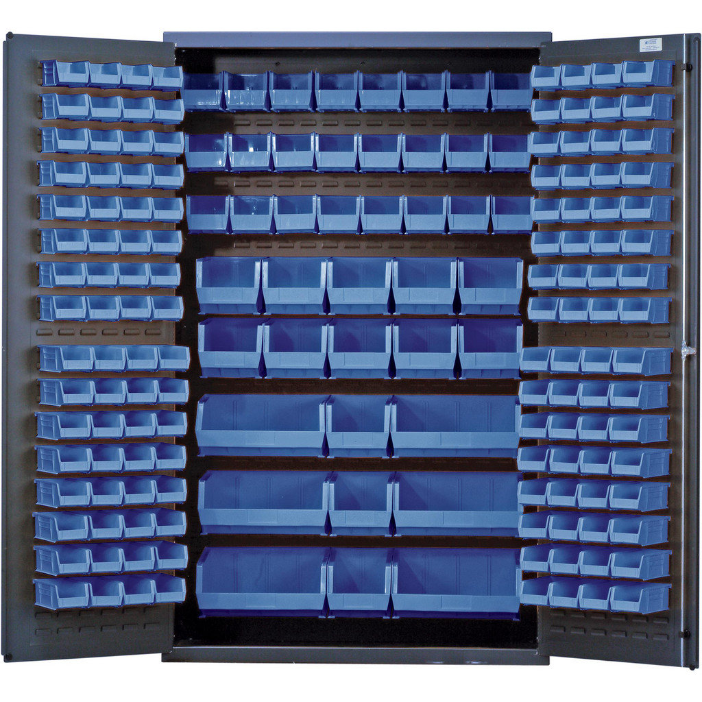 Quantum Storage Bin Shelving: Bin Shelving Type: Bin Cabinet; Shelf Type: Adjustable | Part #QSC-48BL
