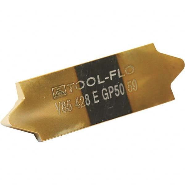 Tool-Flo 09638AC50F Threading Insert:85 Size, V85 Style, AC50F Grade, Solid Carbide 