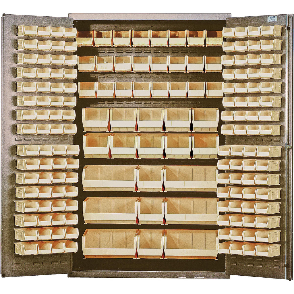 Quantum Storage Bin Shelving: Bin Shelving Type: Bin Cabinet; Shelf Type: Adjustable | Part #QSC-BG-48IV