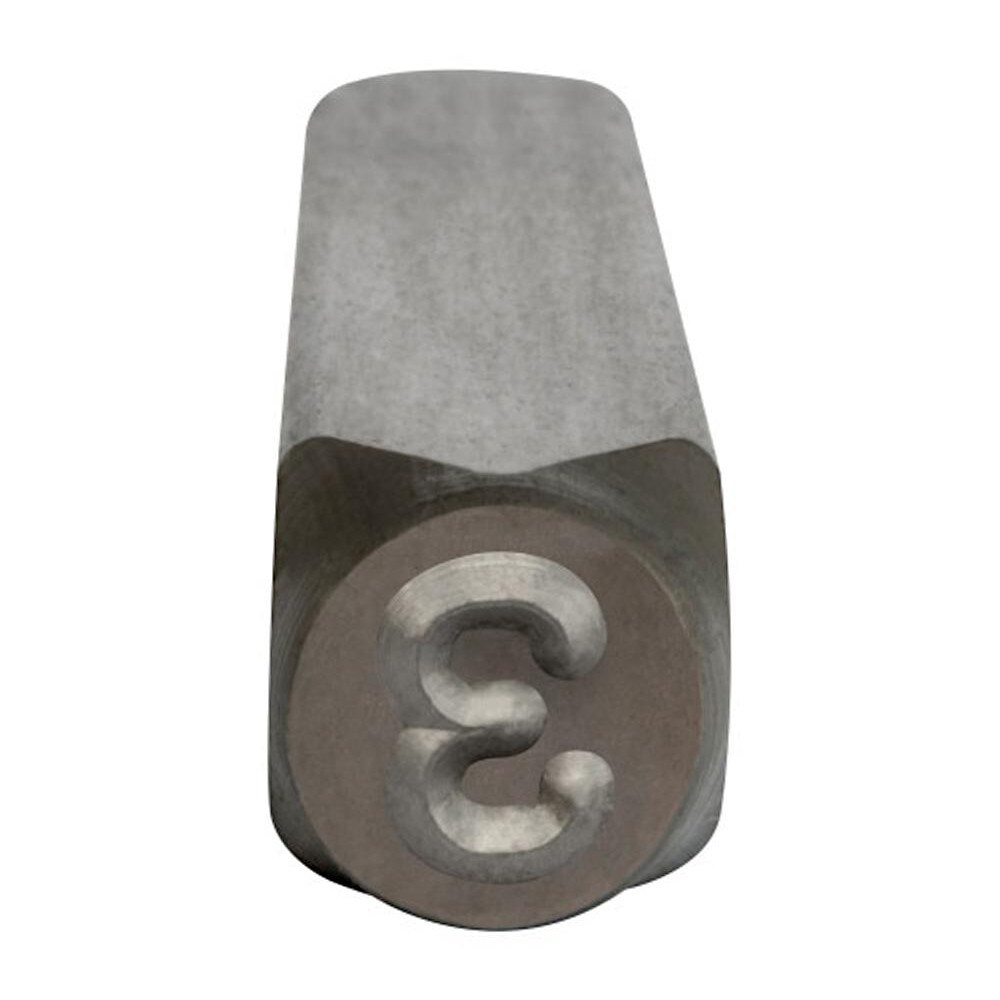 Number 3 Machine Made Individual Steel Stamp
