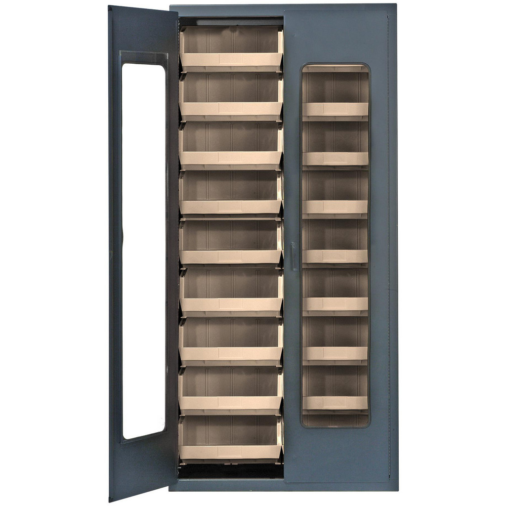 Quantum Storage Bin Shelving: Bin Shelving Type: Bin Cabinet; Shelf Type: Adjustable | Part #QSC-BG-C250IV