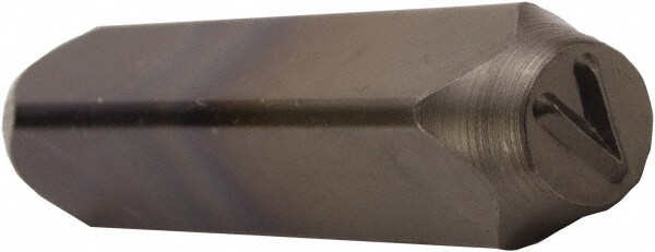 Letter V Machine Made Individual Steel Stamp