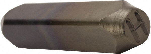 Letter H Machine Made Individual Steel Stamp