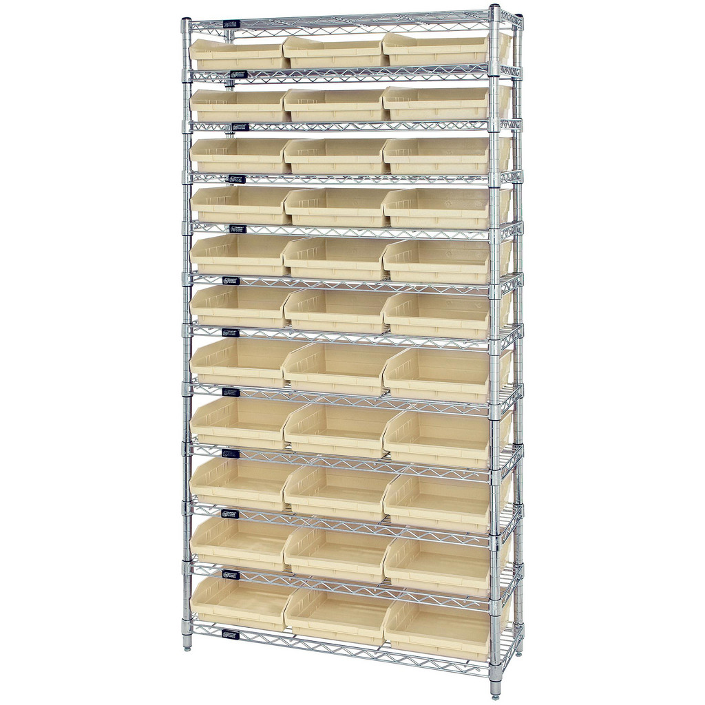 Quantum Storage Bin Shelving: Bin Shelving Type: Bin Shelving Unit; Shelf Type: Adjustable | Part #WR12-110IV