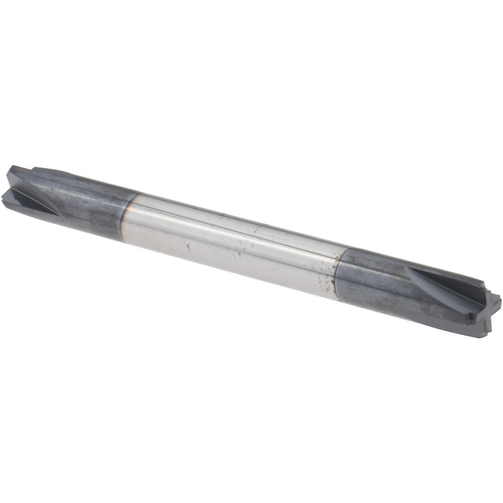 Corner Rounding End Mill: 0.01 mm Radius, 3/16" Dia, 4 Flutes, Solid Carbide