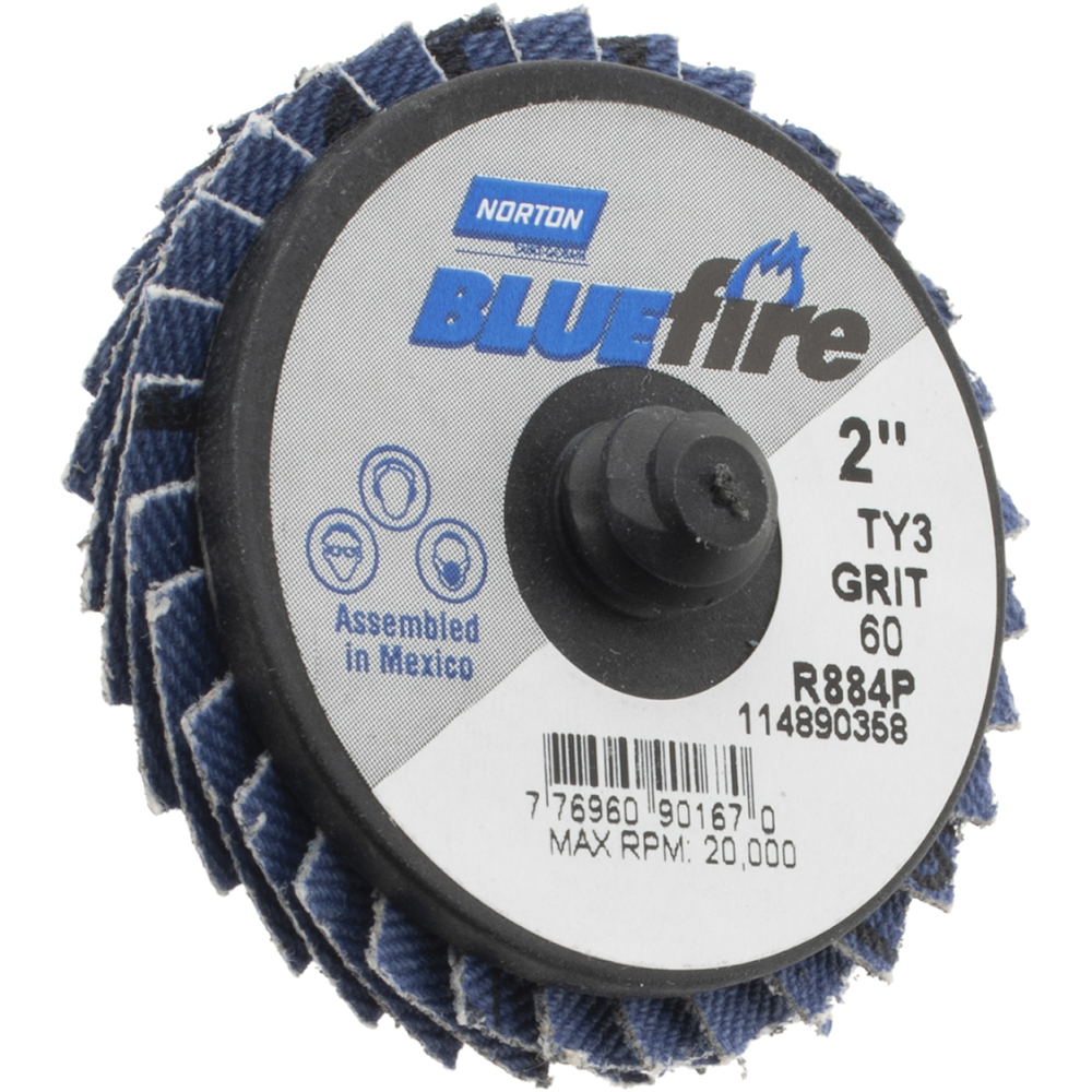 Norton Flap Disc 60 Grit, Zirconia Alumina, Type 27 68540871 MSC