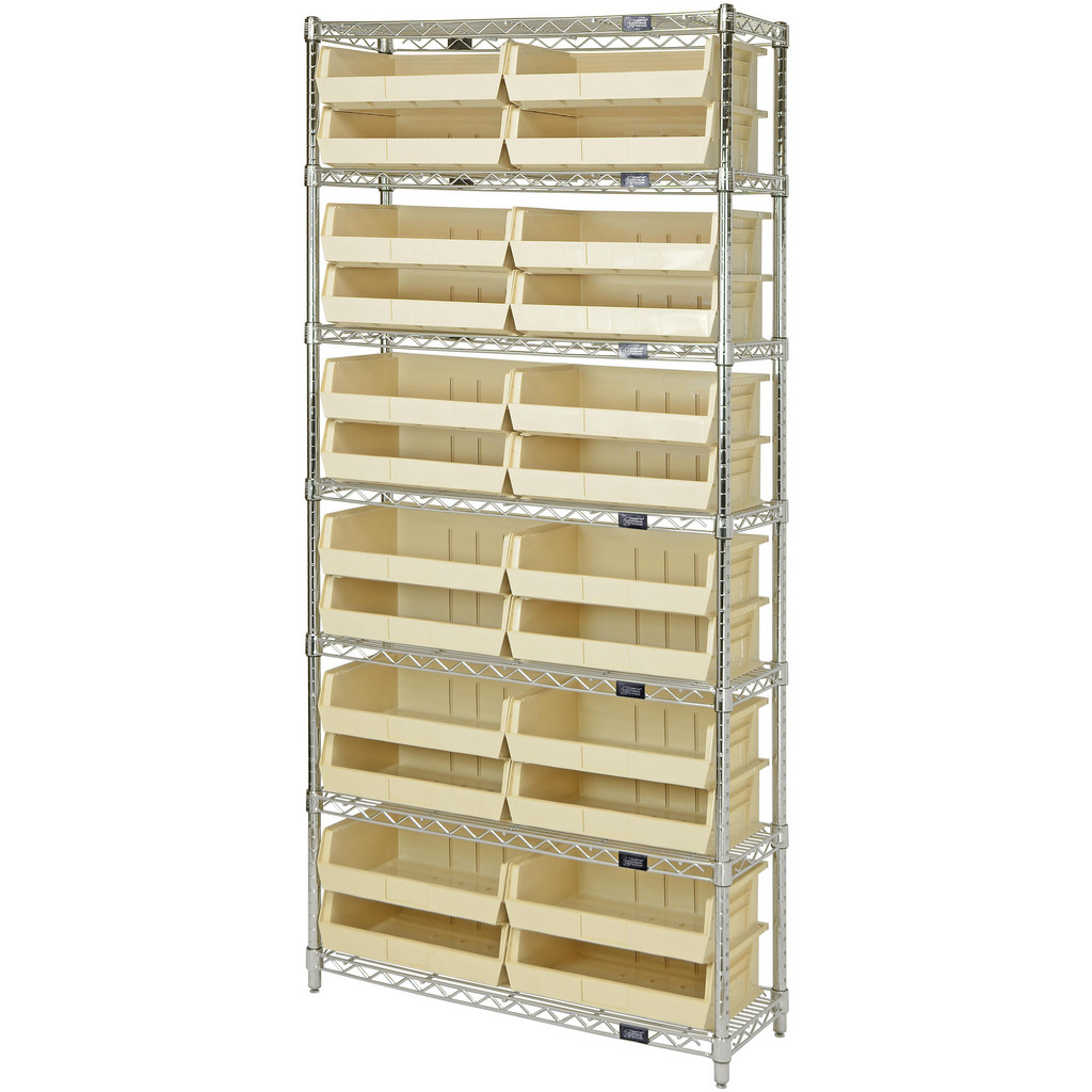 Quantum Storage Bin Shelving: Bin Shelving Type: Bin Shelving Unit; Shelf Type: Adjustable | Part #WR7-245IV