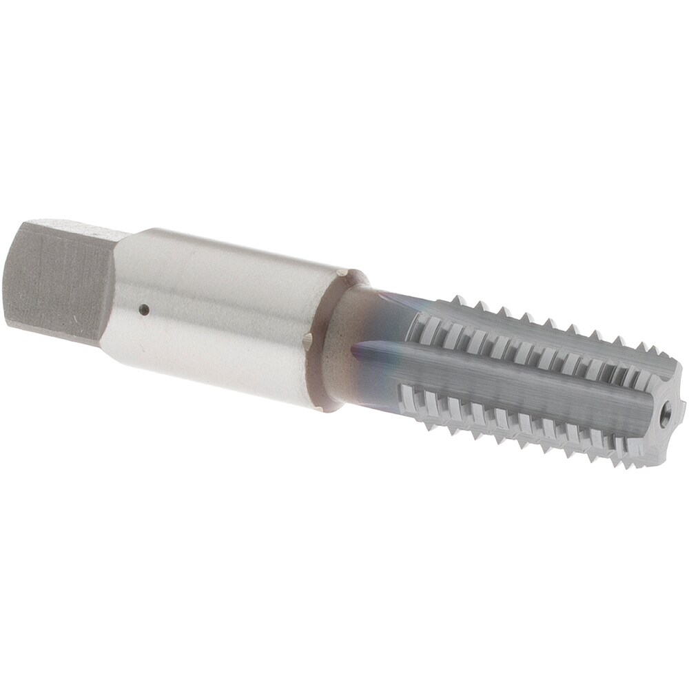 1/8-27 NPT, 5 Flutes, TiCN Coated, High Speed Steel, Interrupted Thread Pipe Tap