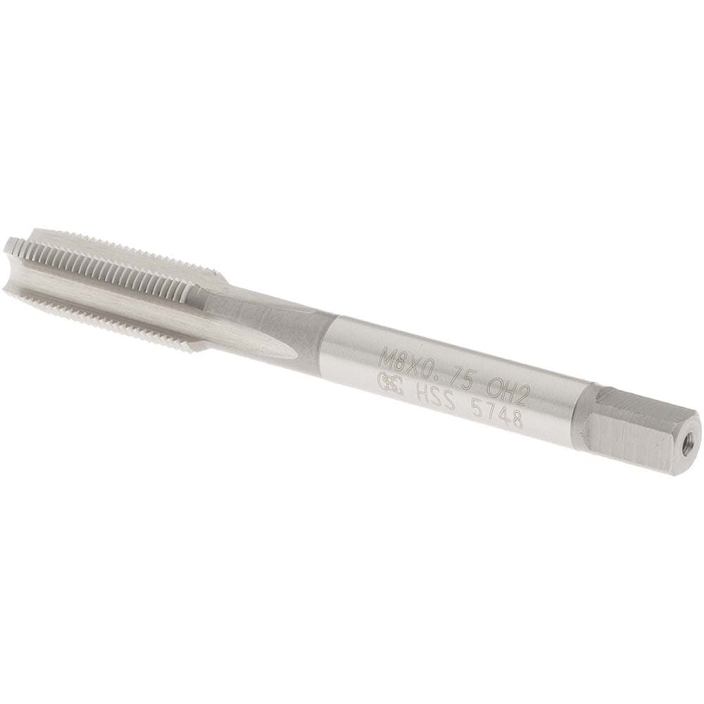 Osg Straight Flute Tap M8x075 Metric Fine 4 Flutes Plug 2b Class