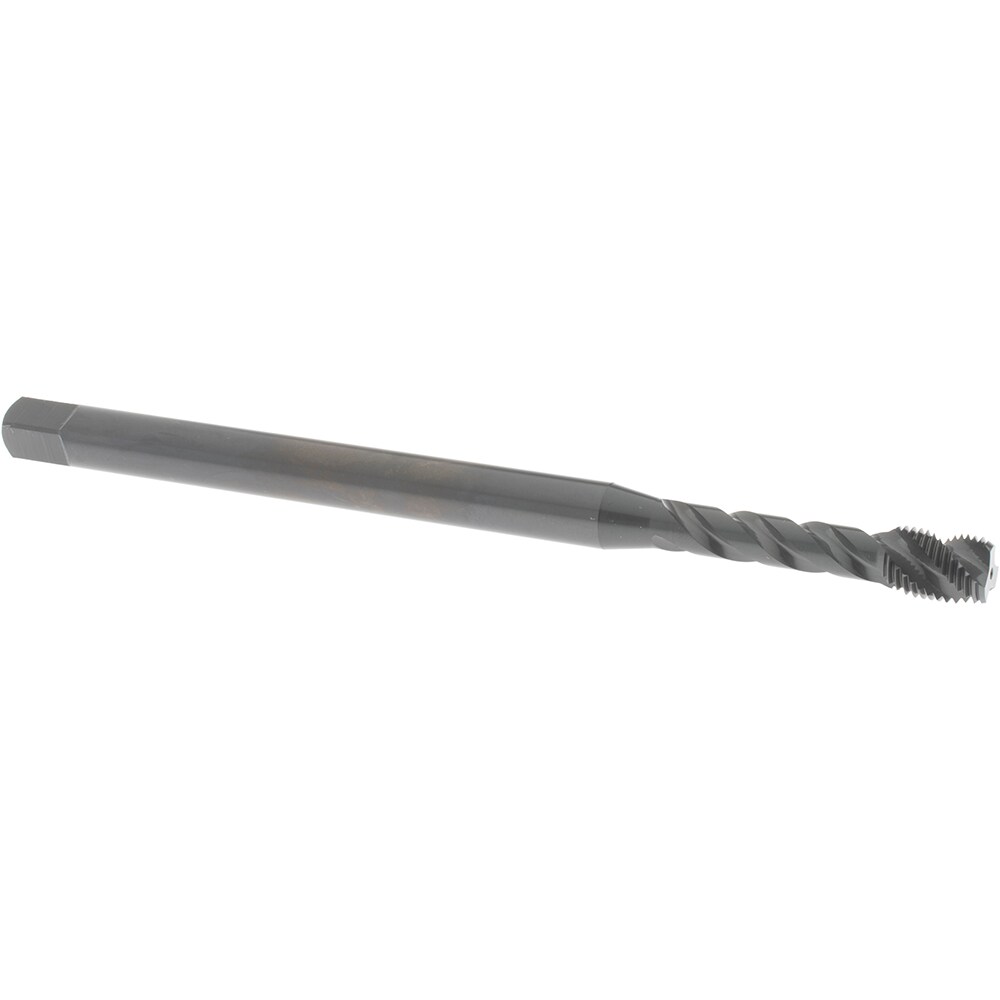 Extension Tap: 3/8-24, 3 Flutes, H3, Oxide Finish, Vanadium High Speed Steel, Spiral Flute