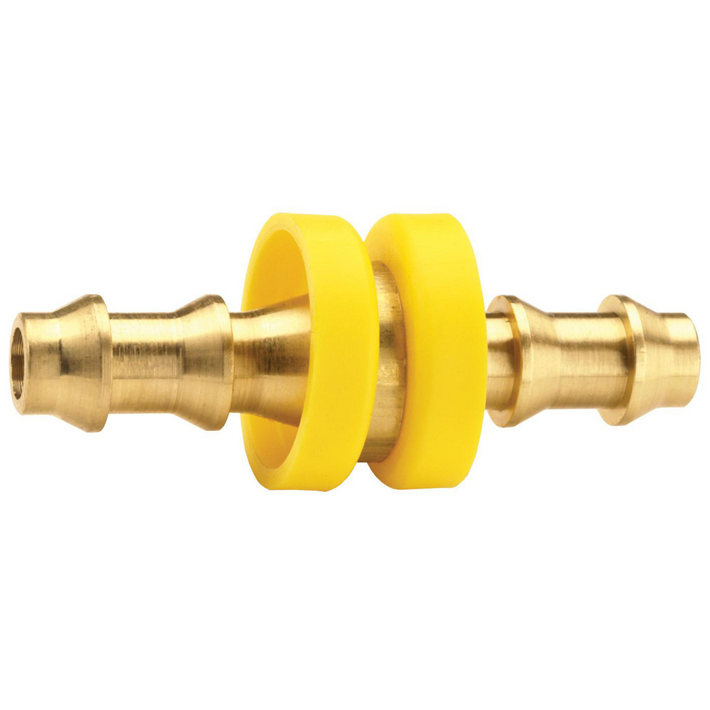 Barbed Push-On Hose Fittings: Fitting Type: Hose Mender; Inside Diameter (Inch): 1/4; Material: Brass