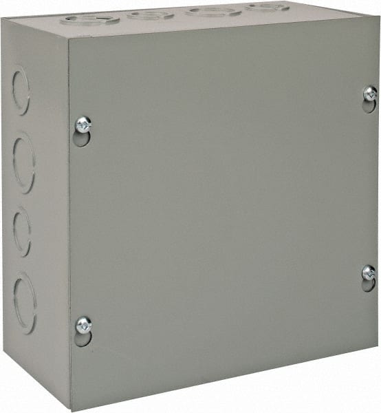 nVent Hoffman ASE8X8X4 Junction Box Electrical Enclosure: Steel, NEMA 1 