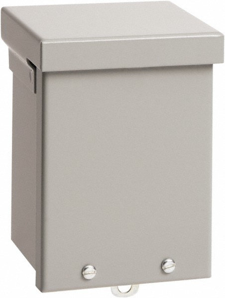 Junction Box Electrical Enclosure: Steel, NEMA 1 - 8" Wide, 10" High, 4" Deep