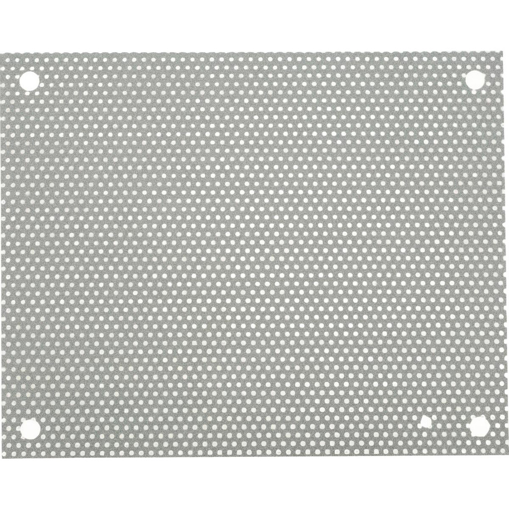 nVent Hoffman 10-1/2" OAW x 13" OAH Powder Coat Finish Electrical Enclosure Perforated Panel - 16" x 12" Box, 16 Gauge Steel, Use with