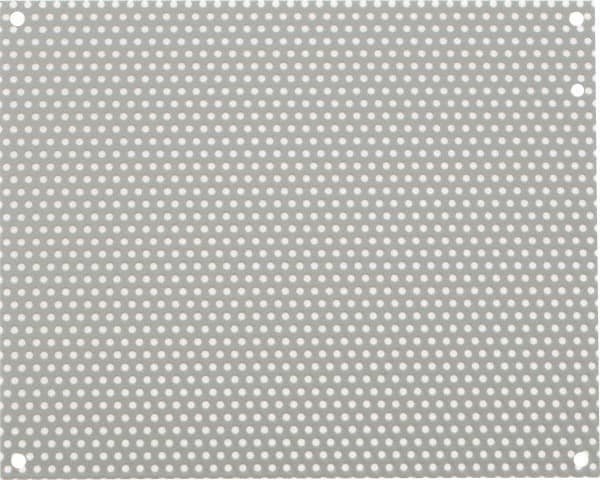 nVent Hoffman A12N10PP 8-1/4" OAW x 10-1/4" OAH Powder Coat Finish Electrical Enclosure Perforated Panel 