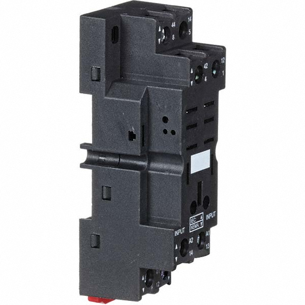 Square D 8 Pins, 250 Volt, 16 Amp, DPDT, Ice Cube Relay Socket