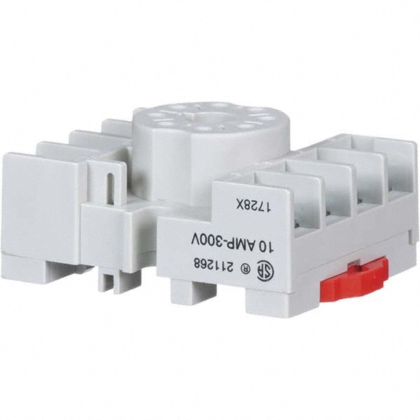 8 Pins, 600 VAC, 10 and 15 Amp, Octal Relay Socket