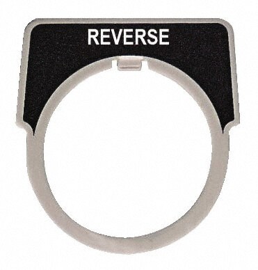 Half Round, Aluminum Legend Plate - Reverse