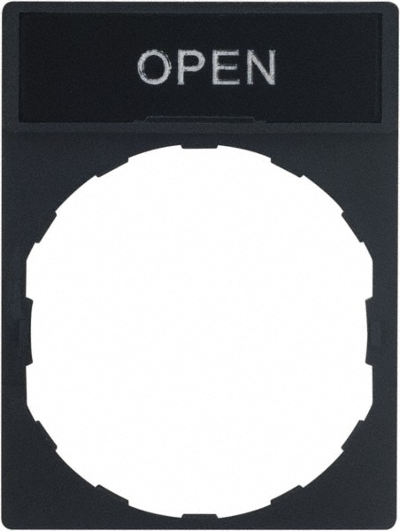Rectangular, Legend Plate - Open
