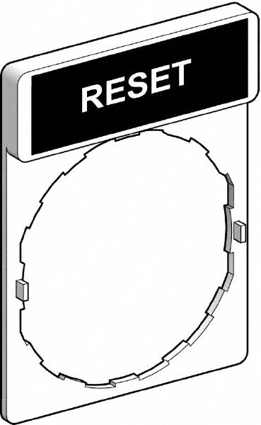 Rectangular, Legend Plate - Reset