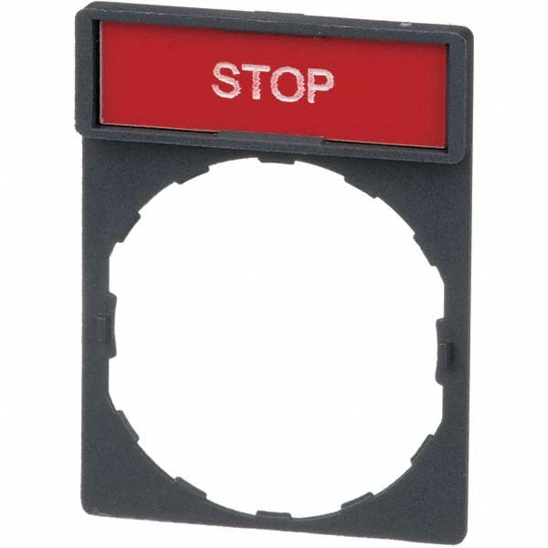 Rectangular, Legend Plate - Stop
