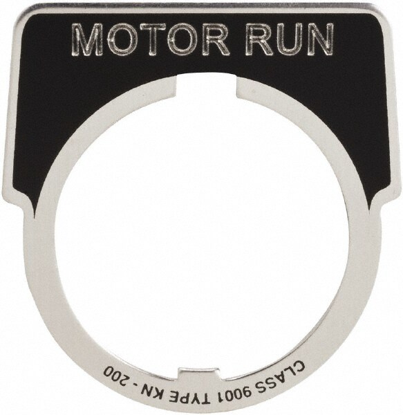 Metal Legend Plate - Motor Run