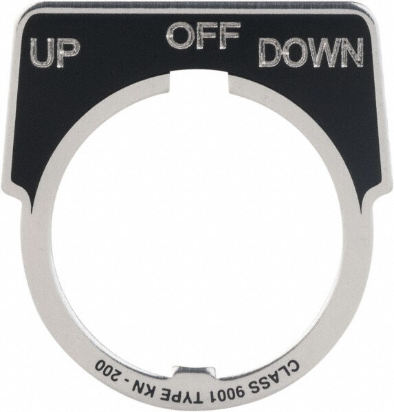 Metal Legend Plate - Up-Off-Down