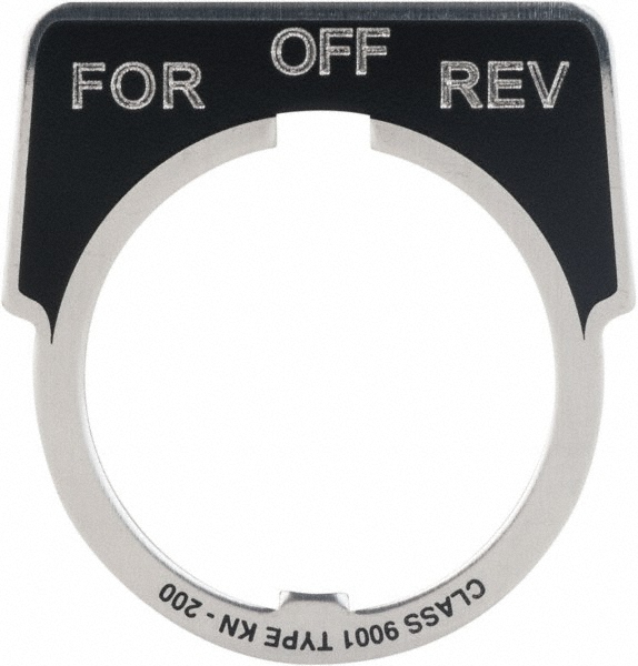 Square D - Metal Legend Plate - For-Off-Rev | MSC Direct