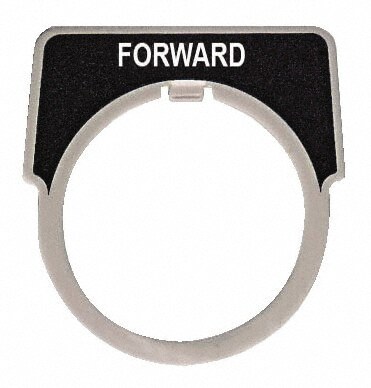 Half Round, Aluminum Legend Plate - Forward