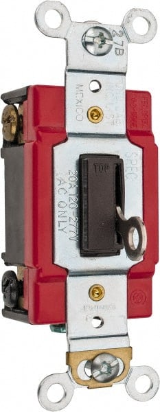 Cooper Wiring Devices AH1223L 3 Pole, 120 to 277 VAC, 20 Amp, Specification Grade Key Lock Three Way Switch 