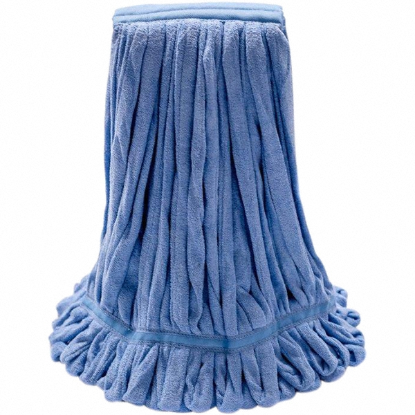 PROSOURCE Blue Head Band, Medium Microfiber Loop End Mop Head