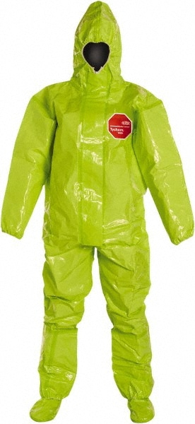 Non-Disposable Rain & Chemical-Resistant Coverall: Lime, Hazmat