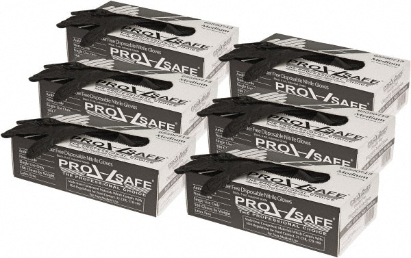 Disposable Gloves: Size Medium, 5 mil, Nitrile
