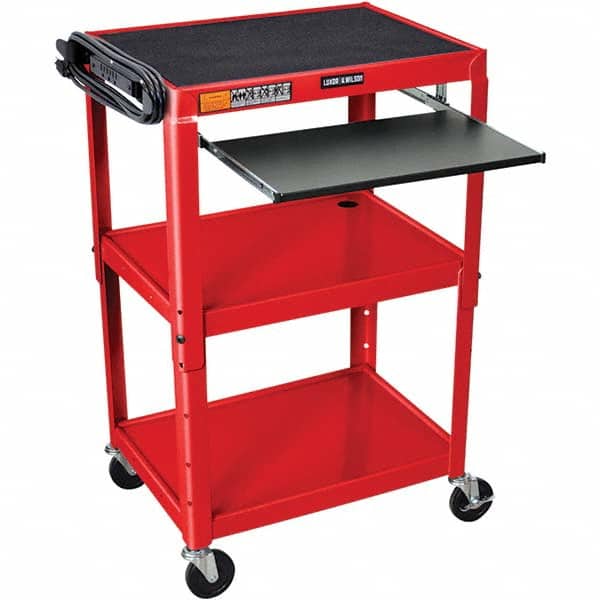 Utility Cart: Steel, Red