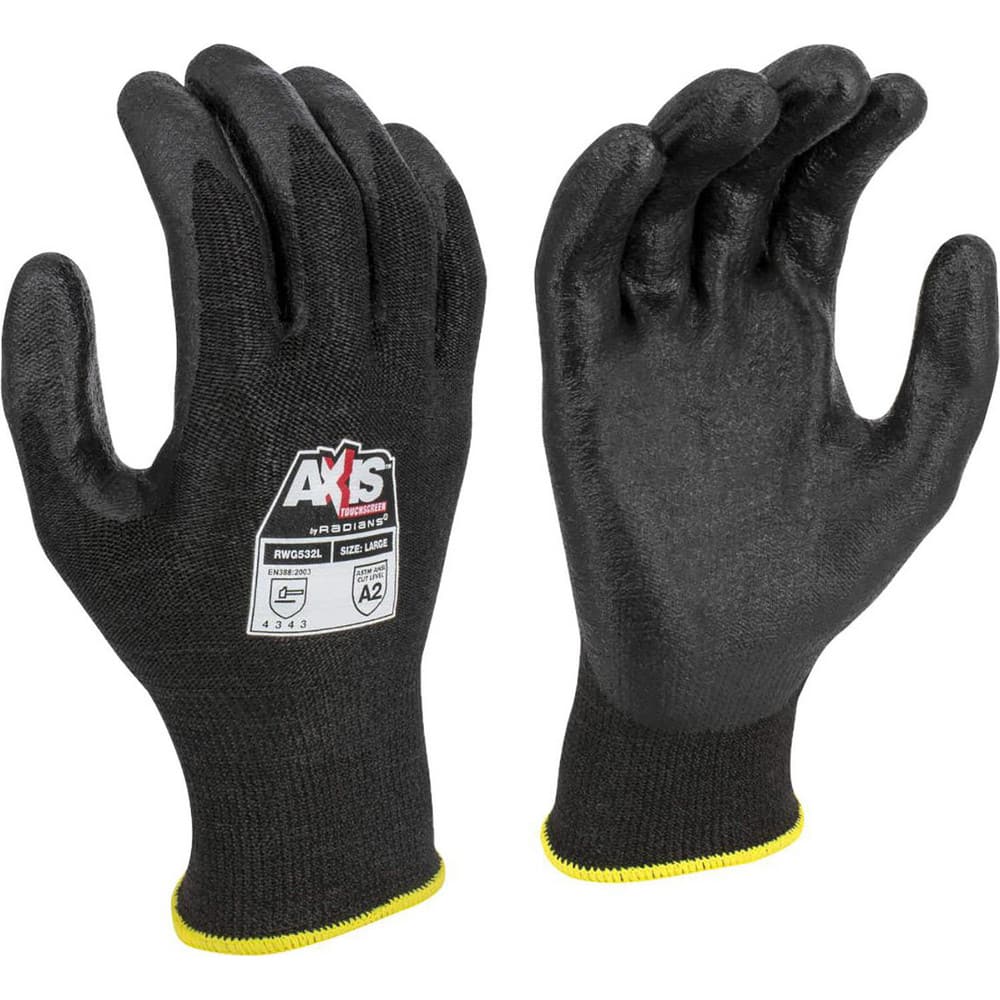Cut-Resistant Gloves: Size 2XL, ANSI Cut A2, HPPE