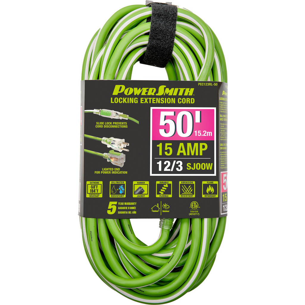 PowerSmith - Power Cords: Cord Type: Extension Cord; Overall Length ...