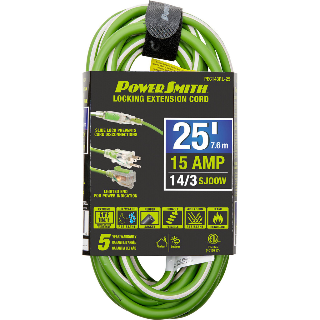 PowerSmith - Power Cords: Cord Type: Extension Cord; Overall Length ...