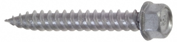 ITW Buildex 560104 Sheet Metal Screw: #9, Hex Washer Head, Hex 