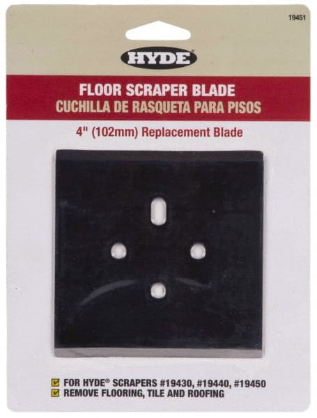 Scraper Replacement Blades; Number Of Edges: 2 ; Blade Length: 7.5in ; Blade Width: 4in ; UNSPSC Code: 47121813