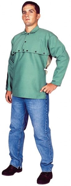 Size 3XL, 54-56" Chest, 20" Long, Flame Resistant, Cape Sleeves & Bib