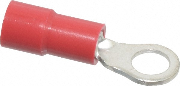 Thomas & Betts TV18-8R-XV Circular Ring Terminal: Partially Insulated, 22 to 16 AWG, Crimp Connection Image